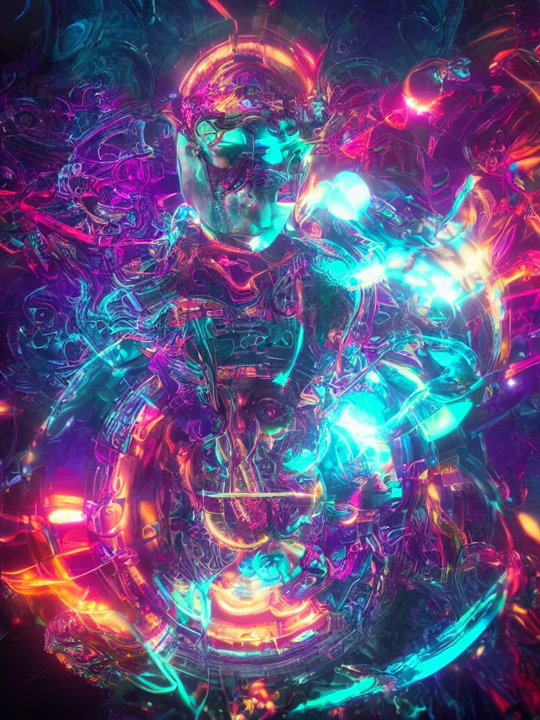 Prompt: a psytrance album cover, by viktoria gavrilenko, octane render, 8 k, beautifully lit