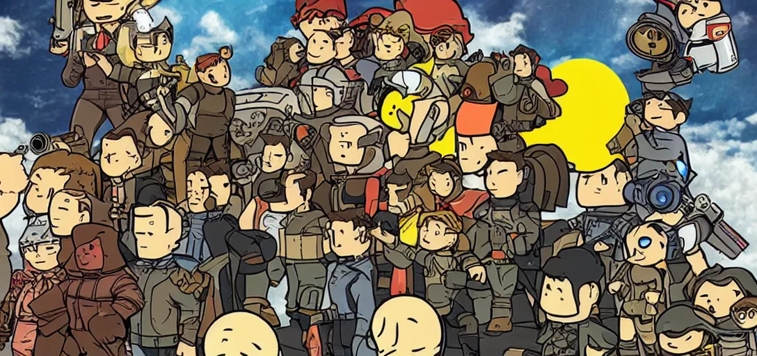 Image similar to Poster of Fallout the Anime Series