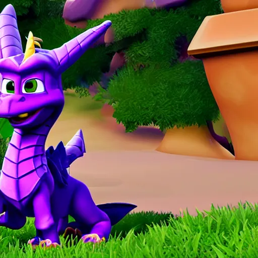 Prompt: Spyro, 4k