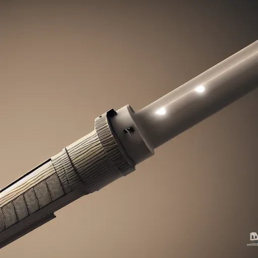 Prompt: lightsaber on a table, photorealistic render, 4 k, depth of field