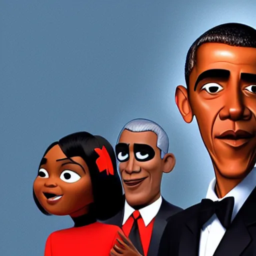 Image similar to barack obama in The Incredibles