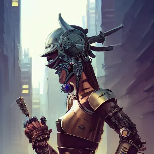 Image similar to cyberpunk viking helmet mask warrior goddess robot ninja fantasy, art gta 5 cover, official fanart behance hd artstation by jesper ejsing, by rhads, makoto shinkai and lois van baarle, ilya kuvshinov, ossdraws