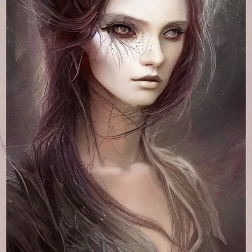 Image similar to a portrait in the style of anna dittmann and luis royo and charles dulac.