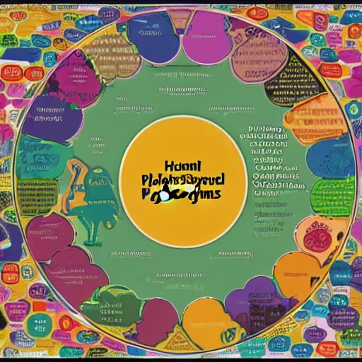 Prompt: infographic map of Human psychodelic system