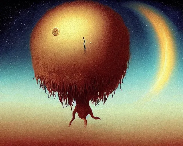 Image similar to universe life significance, a closeup simple vector pop surrealism, by ( leonardo da vinci ) and greg rutkowski and rafal olbinski ross tran