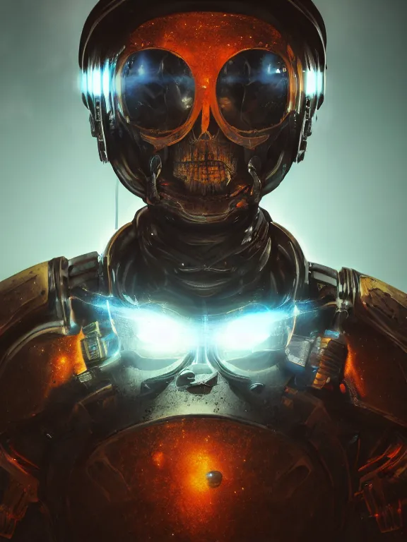 Prompt: portrait art of undead astronaut 8k ultra realistic , lens flare, atmosphere, glow, detailed,intricate, full of colour, cinematic lighting, trending on artstation, 4k, hyperrealistic, focused, extreme details,unreal engine 5, cinematic, masterpiece