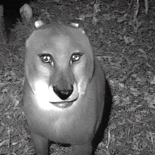 Image similar to nighttime trailcam footage of dr. phil