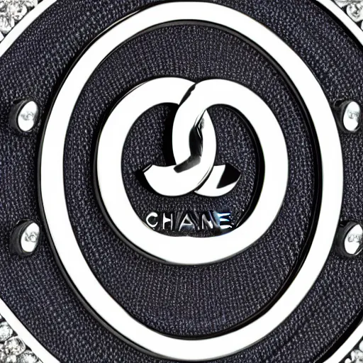 Prompt: chanel logo made out of diamonds