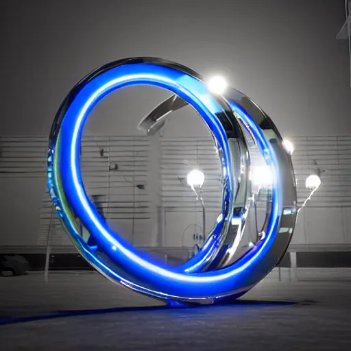 Image similar to chrome hoops lit by police lights, hyper detailed, cgi