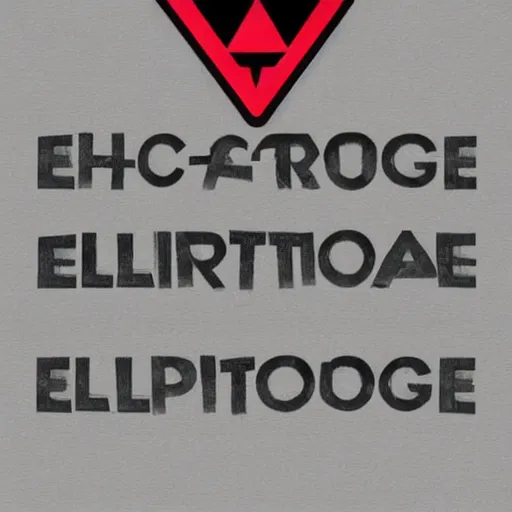 Image similar to a t - shirt design that says echo alternative and has a triangle. alternative rock style. music.