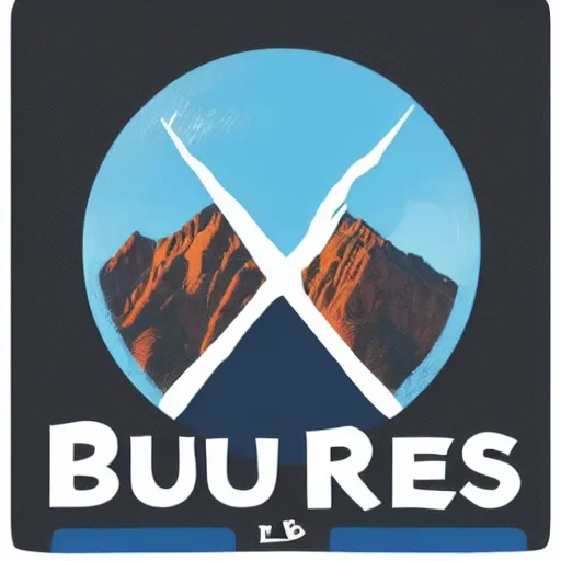Image similar to logo for a new travel adventure company, blues and reds