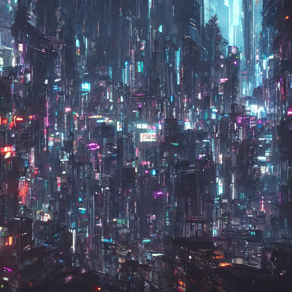 Image similar to cyberpunk city, octane render, volumetric light, realistic, hdr, cinematic