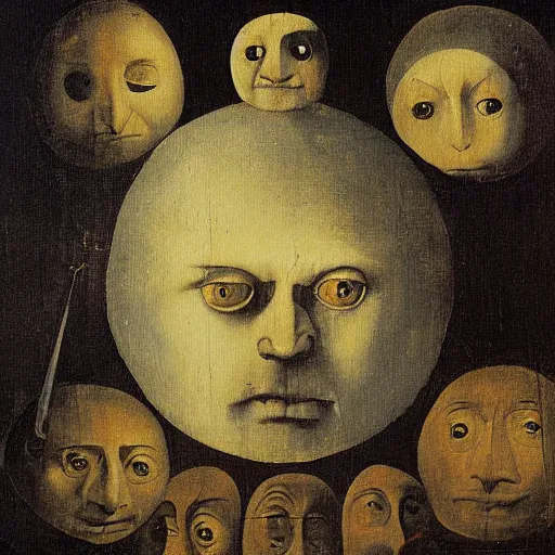 Prompt: a painting of the eyes of the sun by hieronymus bosch