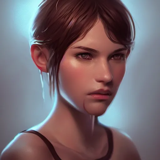 Image similar to beautiful girl character concept style, by Mateusz Urbanowicz, beautiful girl, 8k character concept art, by WLOP, cinematic lighting, trending on artstation, symmetrical portrait symmetrical, highly detailed CGsociety, hyper