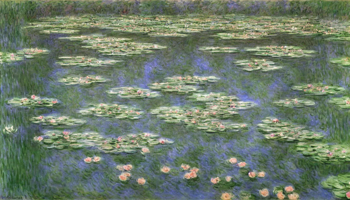Image similar to lilies by monet