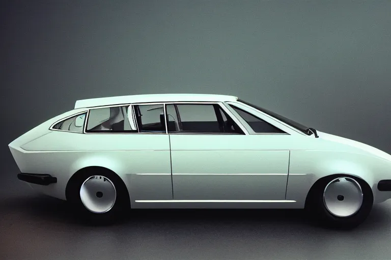 Image similar to designed by giorgetto giugiaro stylized poser of a single 2 0 1 5 volvo 1 8 0 0 es wagon, ektachrome photograph, volumetric lighting, f 8 aperture, cinematic eastman 5 3 8 4 film