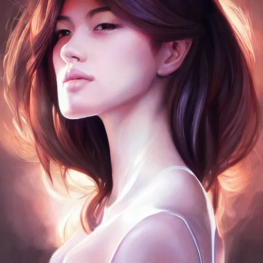 Image similar to a beautiful painting representative of the art style of artgerm