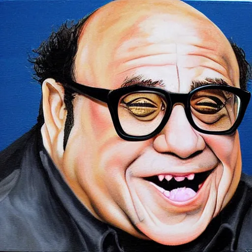 Image similar to Danny Devito painting by Anthony-Voncellinio