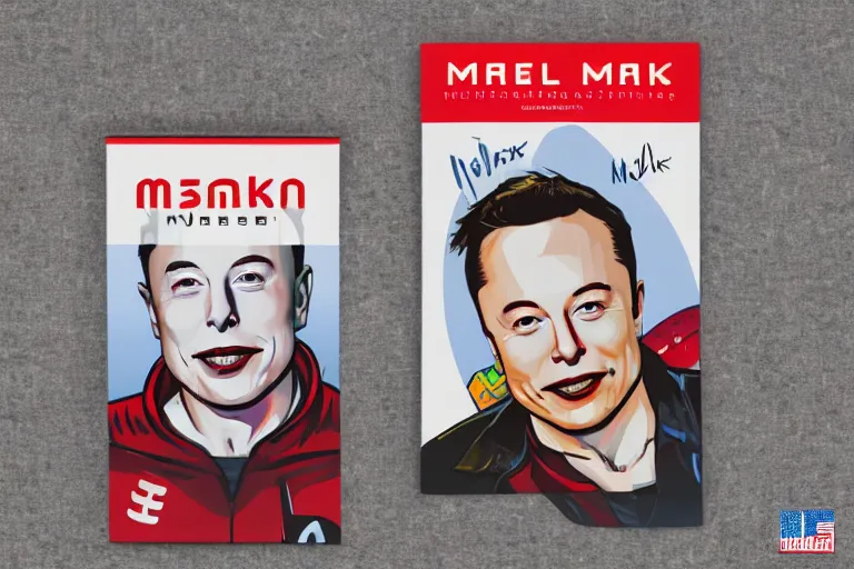 Prompt: elon musk cereal box