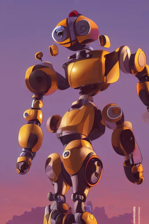 Image similar to metabots medabots medarotto medarot robot minimalist comics, behance hd by jesper ejsing, by rhads, makoto shinkai and lois van baarle, ilya kuvshinov, rossdraws global illumination ray tracing hdr radiating a glowing aura