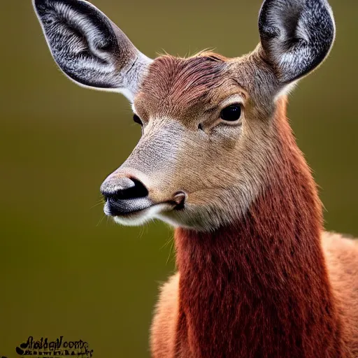 Image similar to a red deer, animal photography