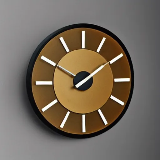 Image similar to a wall clock designed by Ron arad