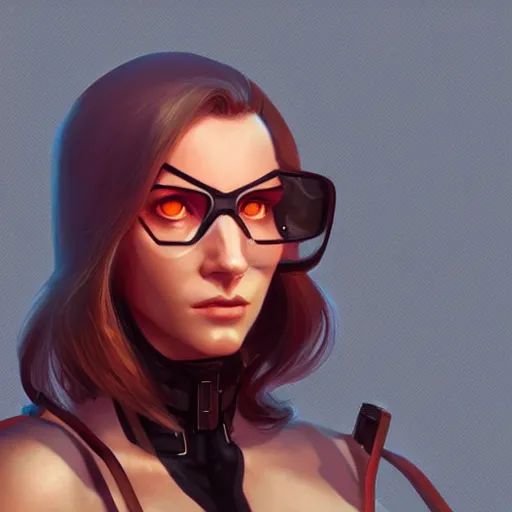 Image similar to gordon freeman as a woman, hd shot, concept art, artstation, by artgerm