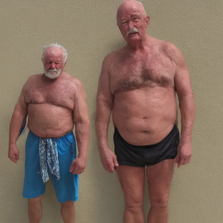 Image similar to bulky old man