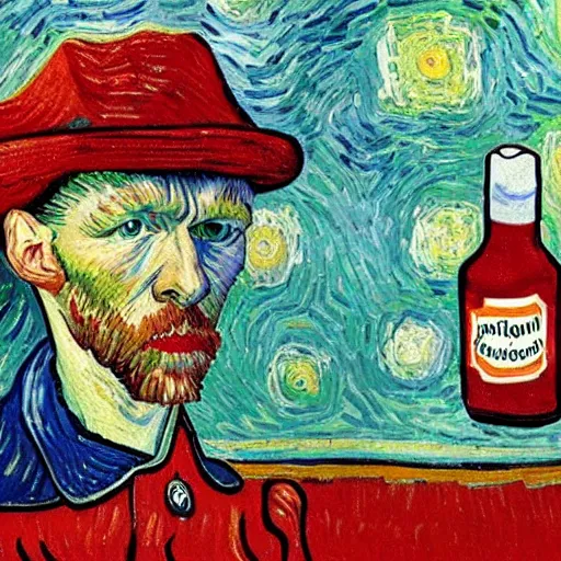 Prompt: ketchup van gogh