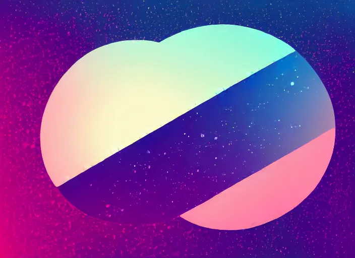 Image similar to an isometric view of a minimalistic illustration of a galaxy, minimalism, artstation, 4 k