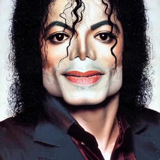 Prompt: michael jackson at 5 4 years old