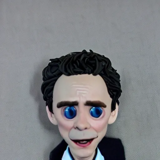 Image similar to tom hiddleston loky claymation