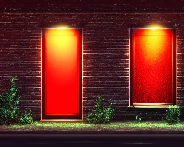 Image similar to view of a moonlit street in de rosse buurt, a window with a red light containing an anthropromorphic nvidia gpu, photorealistic atmospheric sensual lighting