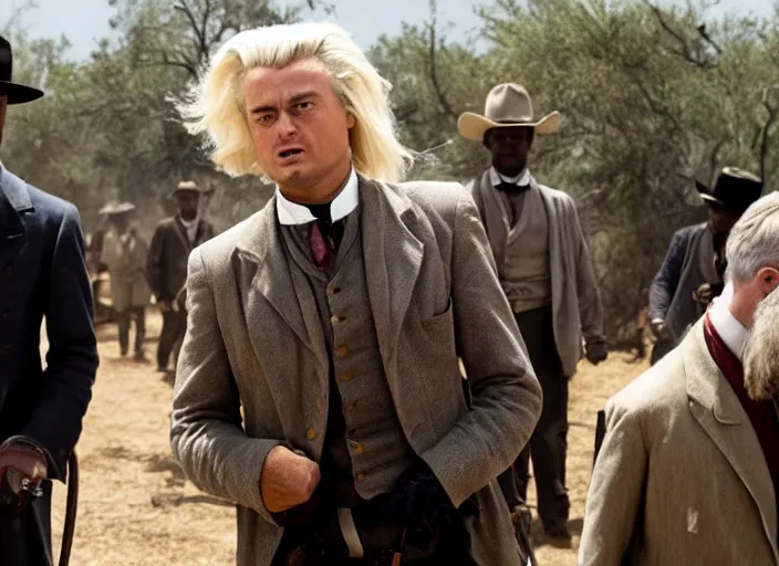 Image similar to geert wilders in django unchained field scene