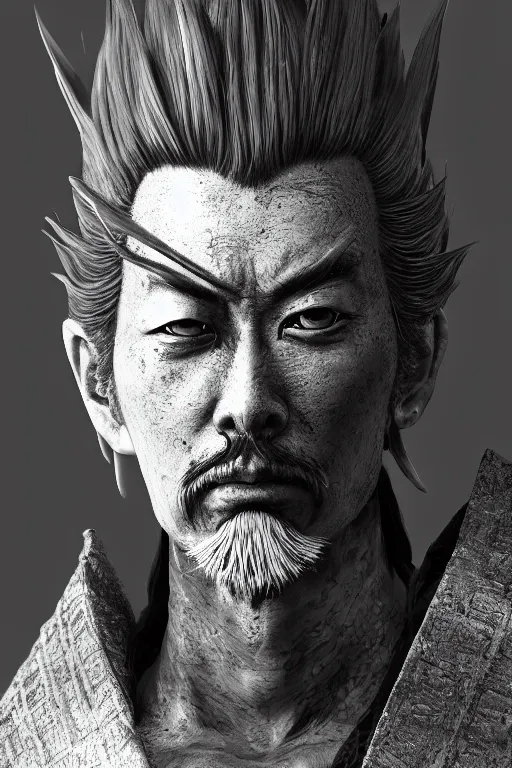 Prompt: a epic and fantasy concept art of miyamoto musashi, samurai, by tsuyoshi nagano, akihiko yoshida, aion, hyperdetailed, 8 k realistic, symmetrical, wallpaper, long shot, frostbite 3 engine, cryengine, dof, trending on artstation, digital art