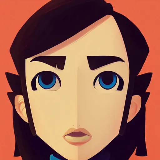 Image similar to face icon stylized minimalist nintendo, loftis, cory behance hd by jesper ejsing, by rhads, makoto shinkai and lois van baarle, ilya kuvshinov, rossdraws global illumination