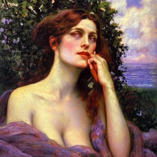 Image similar to painting of Eve in 1901, Romanticism