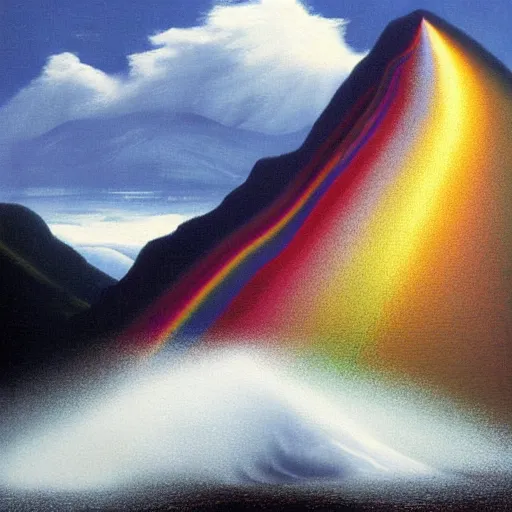 Prompt: scottish mountain scene by gabriel dawe