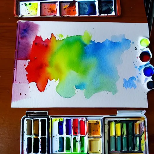 Prompt: watercolor art