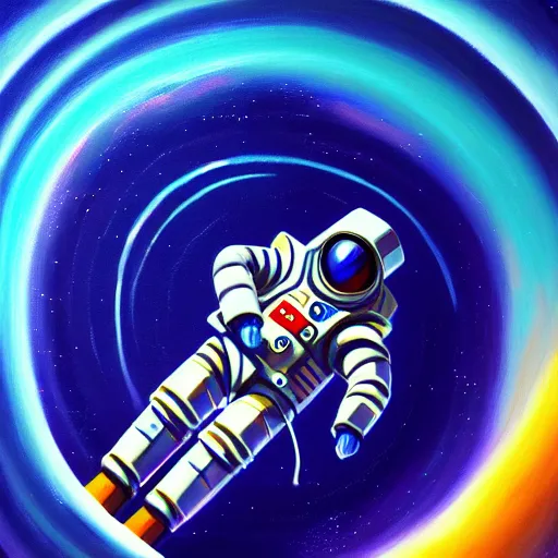 Image similar to cool mech spaceman surfing, isometric scifi astral spirit space journey in oil painting, pulled into the spiral vortex, trending on artstation, award winning, emotional, highly detailed ethereal isometric surrealist art