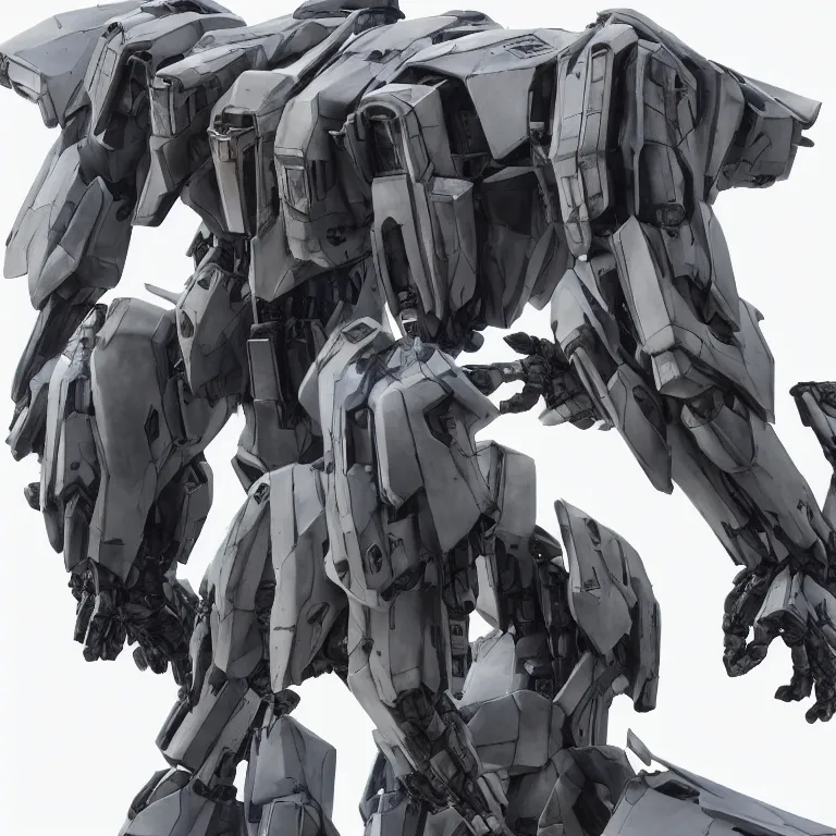 Image similar to video game play, full body armored core mecha by fujioka kenki, armored core style mecha, hyper realistic, hyper detailed, 8 k, octane render, unreal engine, ray tracing