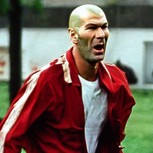 Image similar to Zidane playing soccer in American Psycho (1999)