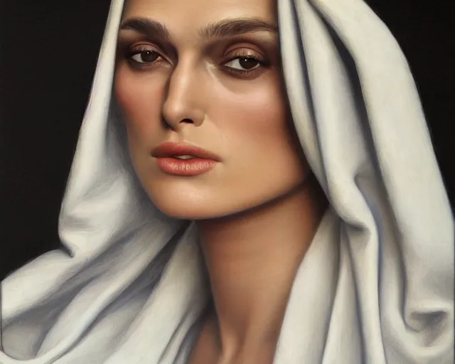 Image similar to highly detailed portrait of keira knightley by tamara de lempika