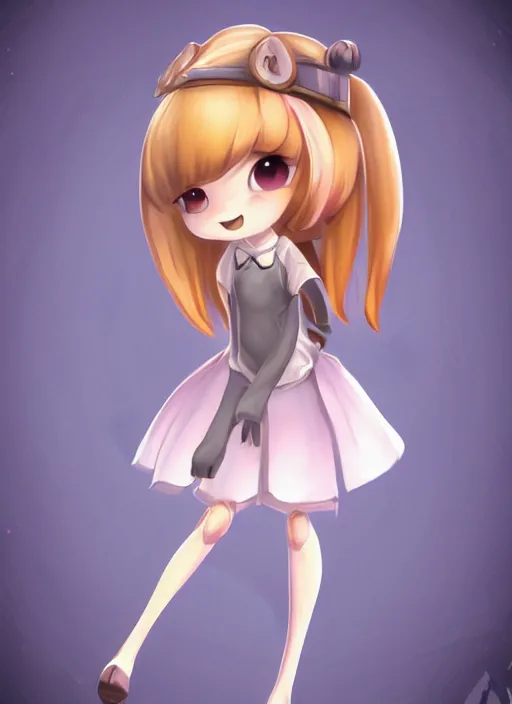 Image similar to female angel mini cute style, character adoptable, highly detailed, rendered, ray - tracing, cgi animated, 3 d demo reel avatar, style of maple story and zootopia, maple story angel, heaven angel, dark skin, cool clothes, soft shade, soft lighting