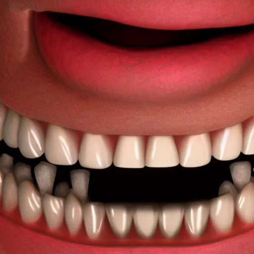 Prompt: the horrifying thing that floats in my room at night, hairy, teeth, 4k image