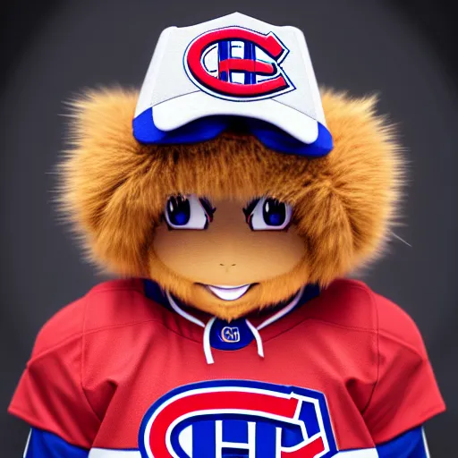 Image similar to anime Portrait of Youppi the Habs Montreal Canadiens Mascot as a very cute powerful and friendly pokemon, highly detailed anime, smooth, sharp focus, dynamic lighting, intricate, trending on ArtStation, illustration pokemon, art by WLOP