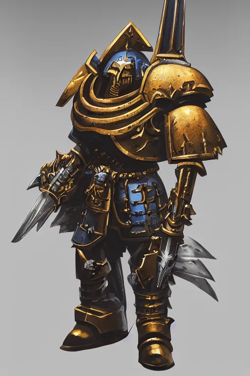 Image similar to armor portrait heros warhammer 4 0 k horus heresy fanart - the primarchs emperor by johannes helgeson animated with vfx concept artist & illustrator global illumination ray tracing hdr fanart arstation zbrush central hardmesh 8 k octane renderer comics stylized