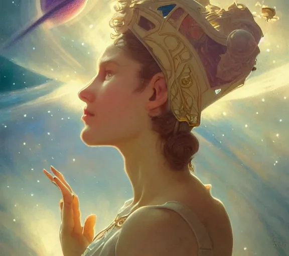 Image similar to photography of space dream - up, deep focus, intricate, elegant, highly detailed, digital painting, artstation, concept art, matte, sharp focus, illustration, art by artgerm and greg rutkowski and alphonse mucha and gil elvgren