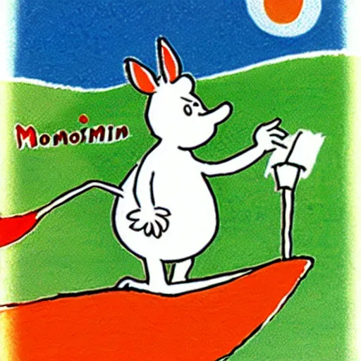 Prompt: moomins, by tove jansson