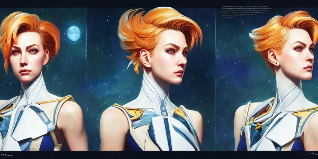 Image similar to symmetry!! portrait of sailor uranus! alien in the style of horizon zero dawn, machine face, intricate, elegant, highly detailed, digital painting, artstation, concept art, smooth, sharp focus, illustration, art by artgerm and ross tran and greg rutkowski and alphonse mucha, 8 k